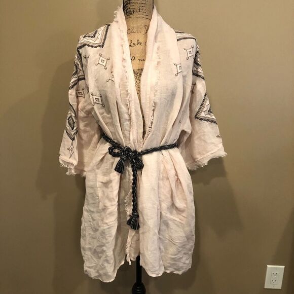 NWT Free People Isabella Embroidered Robe XS - Picture 4 of 6